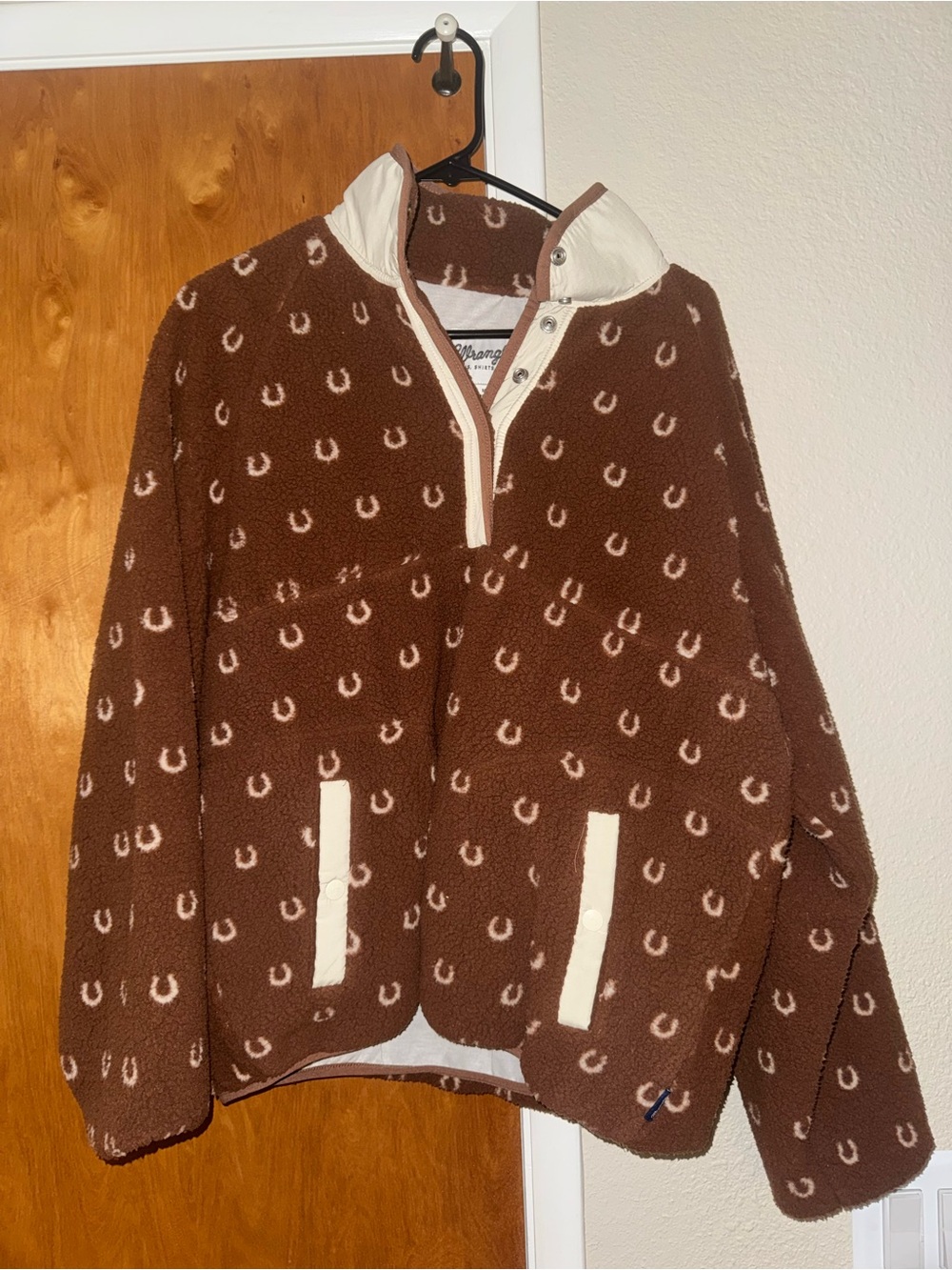 Quarter Snap Pullover Sherpa Wrangler Horseshoe